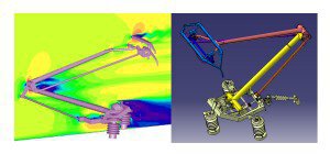 Simulation 3D de l’interaction pantographe-caténaire