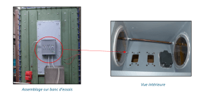 Banc d'essais et vue intérieure