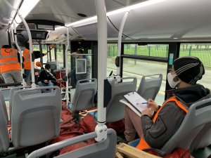 Tests dynamiques : intérieur du bus